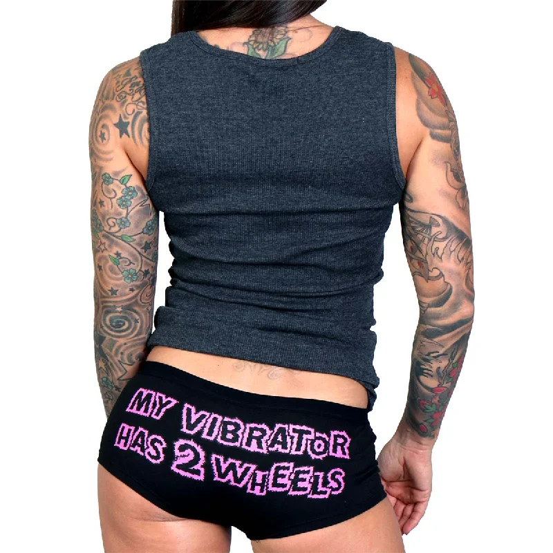 Sweet Style Hot Leathers PTB7254 My Vibrator Has Two Wheels Funny Boy Shorts