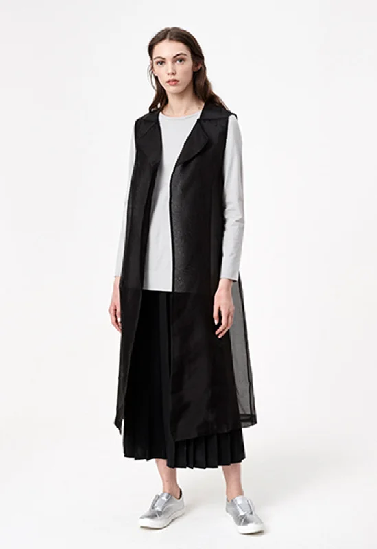 Cozy Fashions Organza Maxi Vest