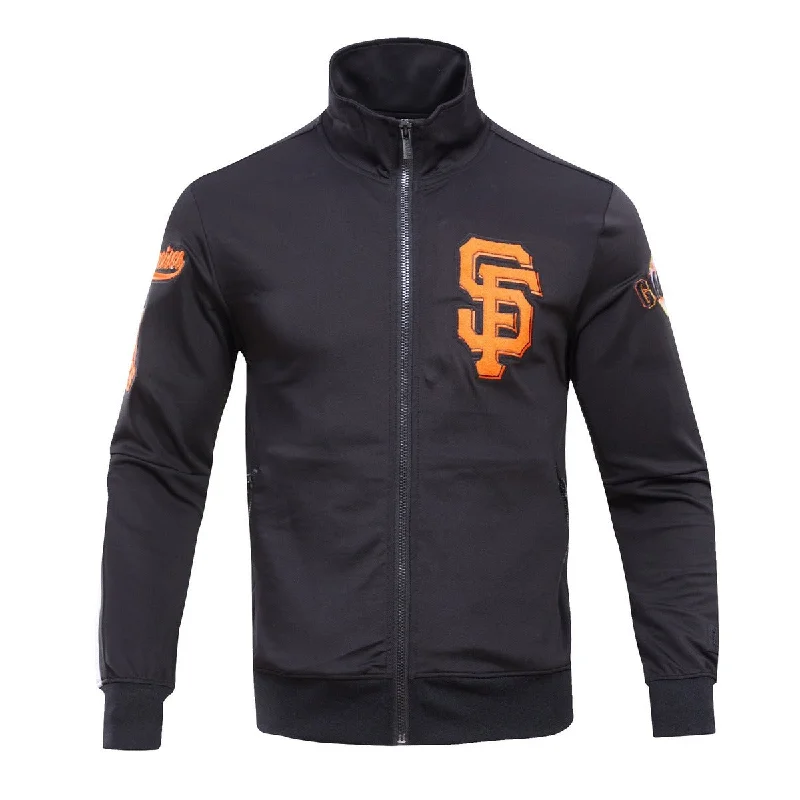 Cozy Outfit MLB SAN FRANCISCO GIANTS CLASSIC MEN'S TRACK JACKET (BLACK)