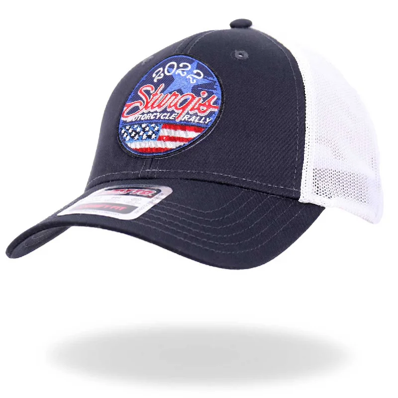 Simple Looks Hot Leathers SPA4278 Navy Blue with White 2022 GSSI 22 Circle Logo Hat