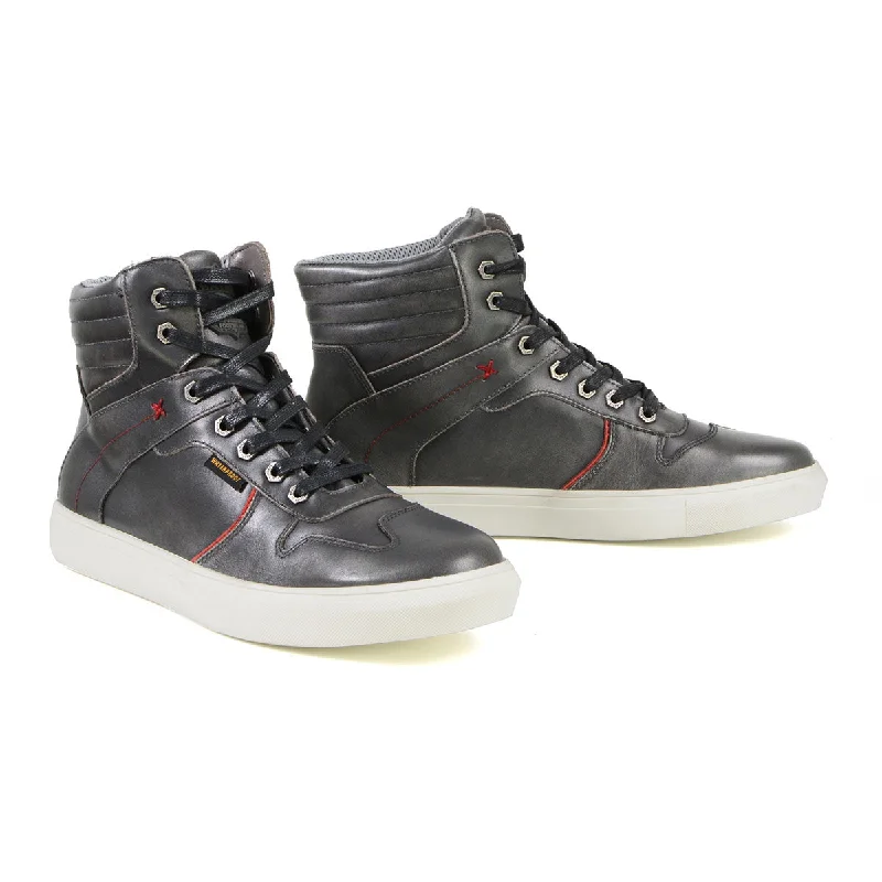 Versatile Style Milwaukee Leather MBM9153 Men's Vintage Grey Leather High-Top Reinforced Street Riding Waterproof Shoes Versatile Style Milwaukee Leather MBM9153 Men's Vintage Grey Leather High-Top Reinforced Street Riding Waterproof Shoes