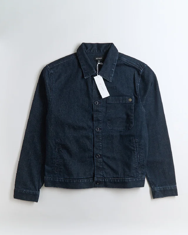 Light Layers Another Philip Indigo Rinse Denim Chore Jacket