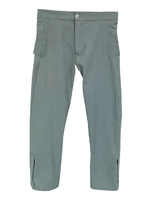 Celebrity Style Polomi Fitted Surf Green Trousers