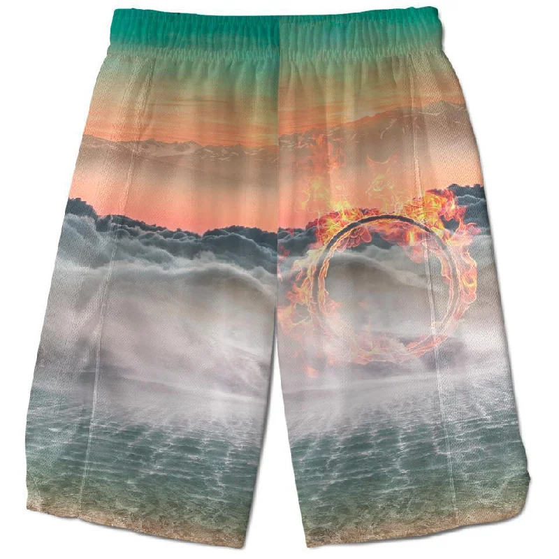 Comfortable Chic Flame Shorts