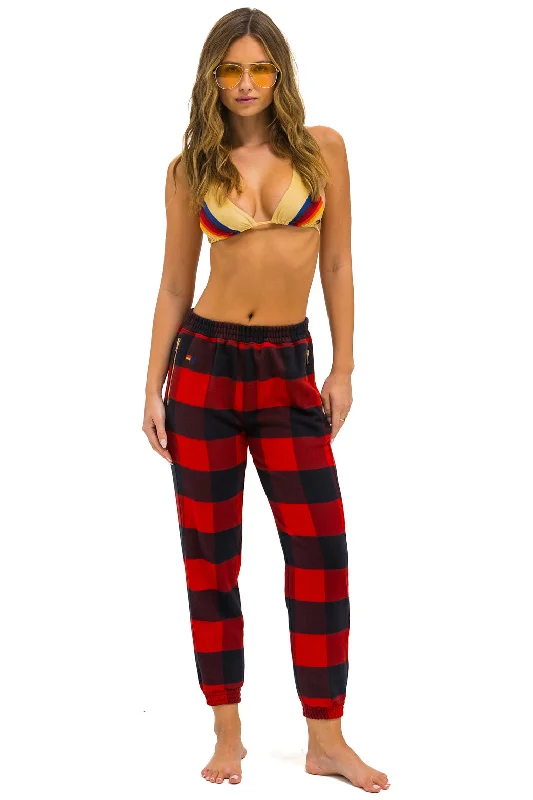 Exquisite Tailoring PLAID LODGE PANT - BUFFALO PLAID