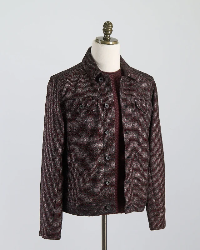 Elegant Wear Evans Modern Trucker Jacket With Shank Closure
