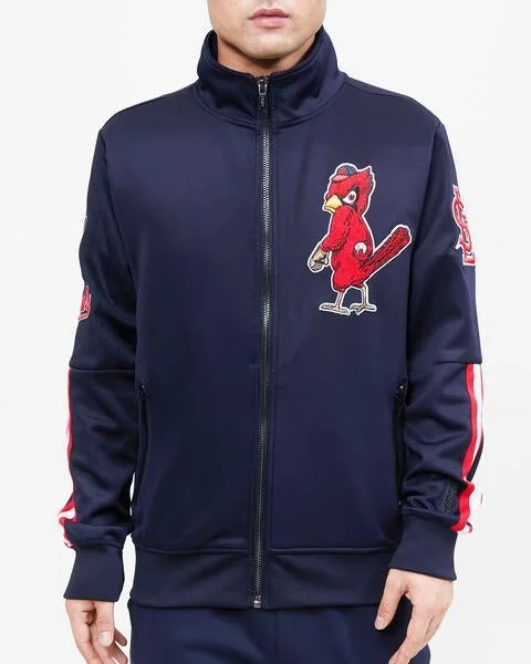 All-Day Wear MLB ST. LOUIS CARDINALS CLASSIC MEN'S TRACK JACKET (MIDNIGHT NAVY)