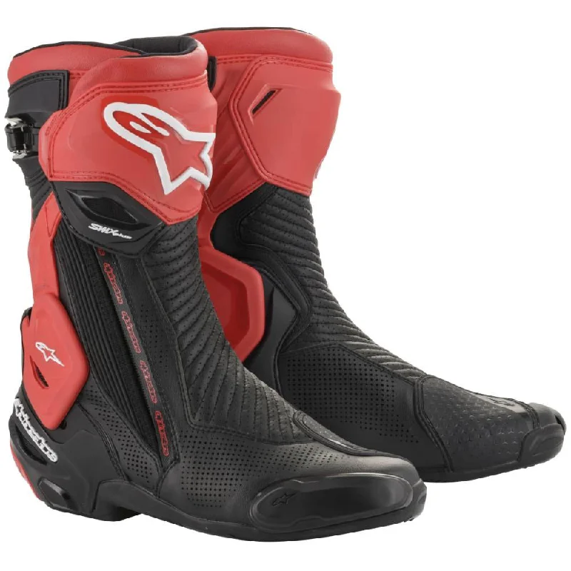 Weekend Comfort Alpinestars Men’s SMX-PLUS v2 Vented Black and Red Boots
