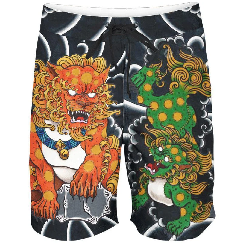 Trendy Dresses Fu Dog Boardshorts