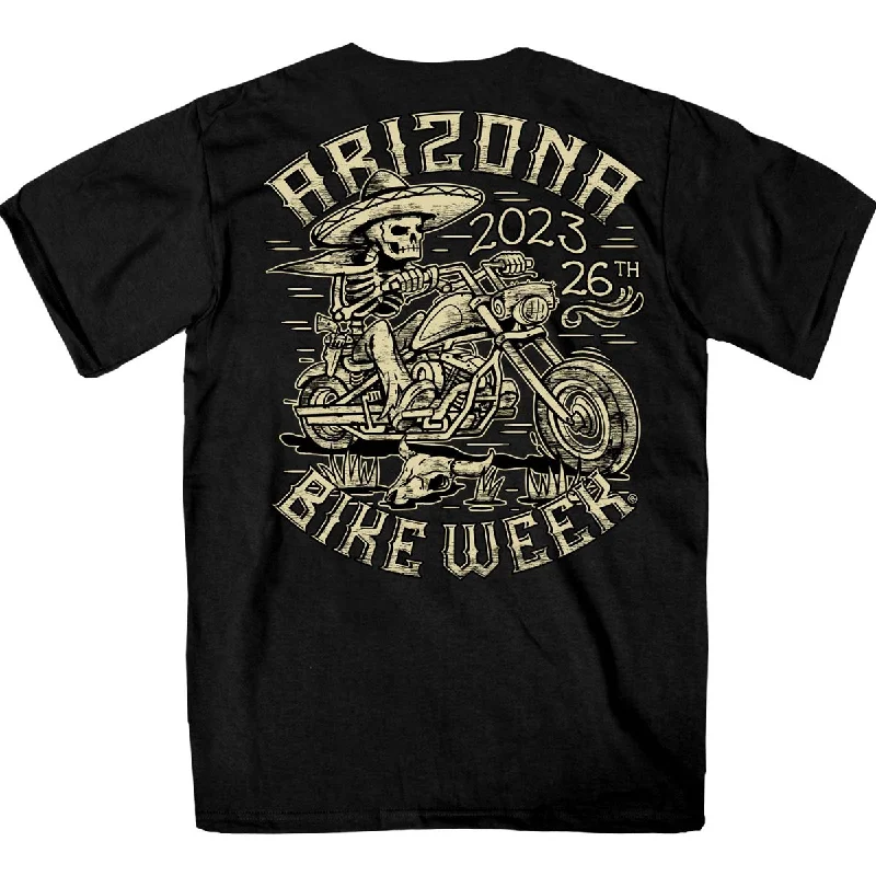 Fashionable And Fashionable Hot Leathers AZM1344 Men's 2023 Arizona Bike Week Mexicali T-Shirt