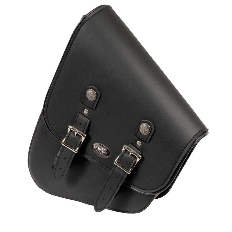 Soft Textures Milwaukee Performance SH640 Black Left Side Tall Slanted PVC Swing Arm Bag with Buffalo Snaps Soft Textures Milwaukee Performance SH640 Black Left Side Tall Slanted PVC Swing Arm Bag with Buffalo Snaps