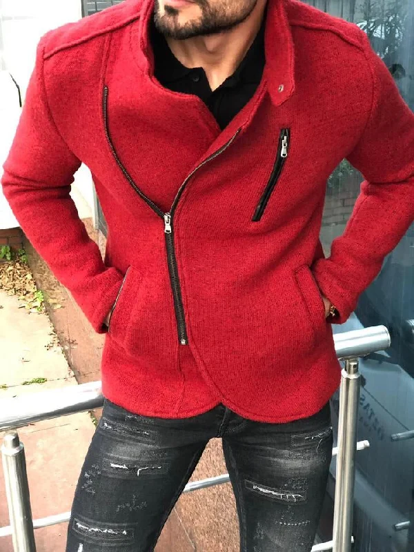 Fashion Must-have Bernard Wool Red Jacket