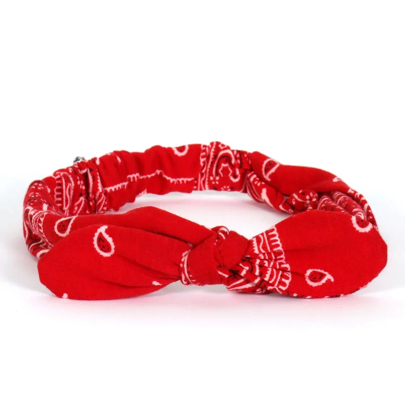 Casual And Versatile Hot Leathers HRJ1001 Paisley Red Headband