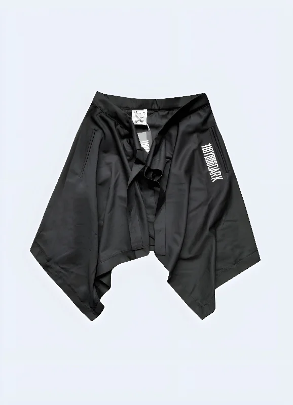 Simple Chic Black Harem Shorts
