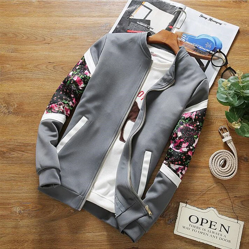 Classic Series Floral Bomber Jacket (4 Colors)