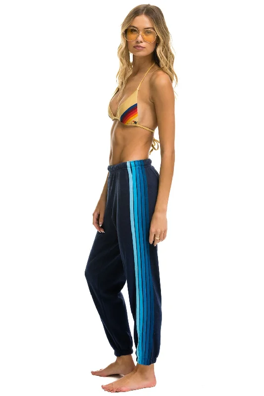 Sweet Girl 5 STRIPE SWEATPANTS - NAVY // BLUE