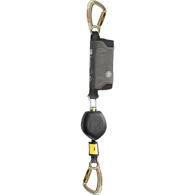 Soft Looks Skylotec Peanut Single Leg Retractable Shock Absorbing Lanyard Carabiners 1.8m