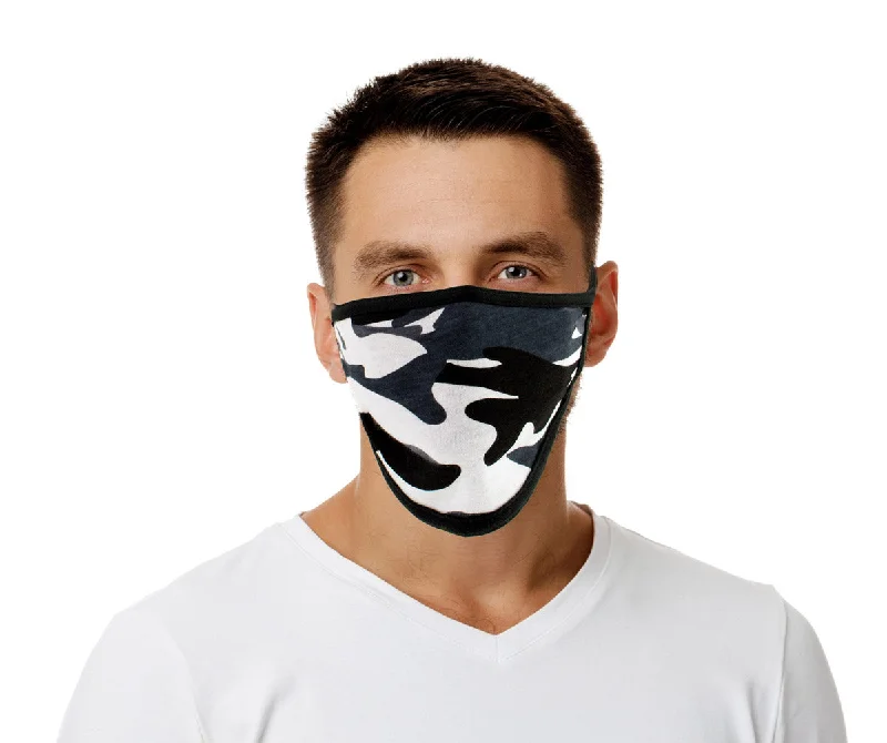 Cozy Dress Milwaukee Leather MP7924FM 'Camouflage Grey' 100 % Cotton Protective Face Mask with Optional Filter Pocket Cozy Dress Milwaukee Leather MP7924FM 'Camouflage Grey' 100 % Cotton Protective Face Mask with Optional Filter Pocket