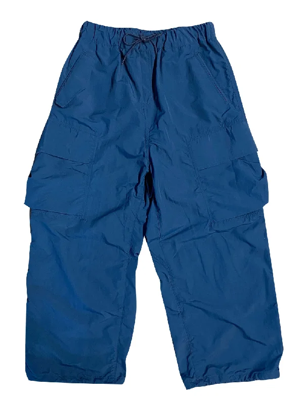 Cozy Outerwear Blue Wide Cargo Pants