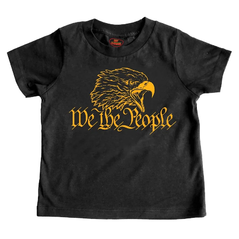 Classic And Versatile Hot Leathers GYS1059 Kids Black We the People Short Sleeve T-Shirt Classic And Versatile Hot Leathers GYS1059 Kids Black We the People Short Sleeve T-Shirt