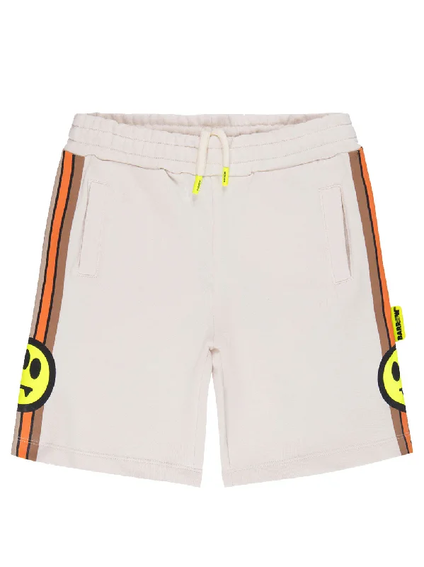 Everyday Outfits Crema Side Stripe Sweatshorts