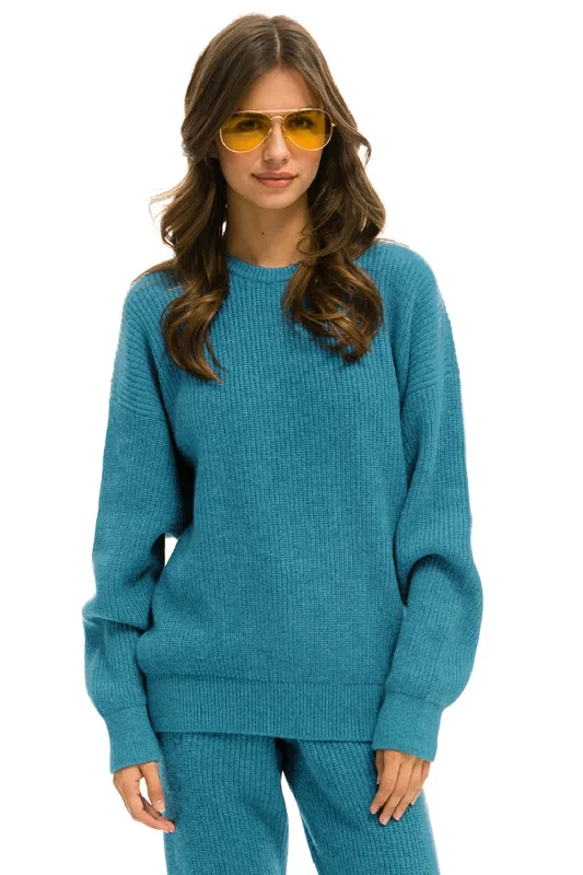 Comfortable Wear VINTAGE CABIN UNISEX CASHMERE SWEATER - COBALT