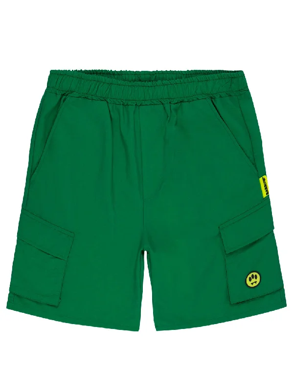 Soft Layers Fern Green Front Pocket Shorts