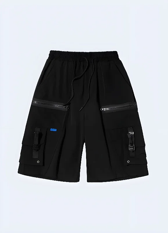 Warm Comfort Cargo Shorts With Zipper Pockets
