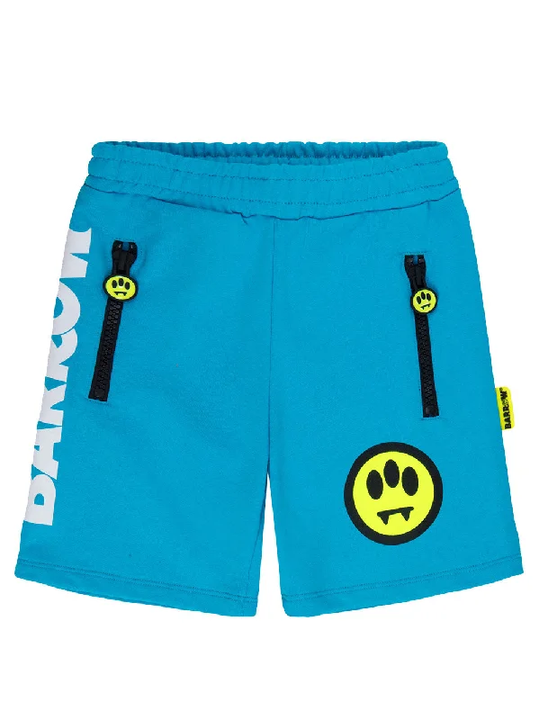 Soft Comfort Turquoise Front Pocket Sweatshorts