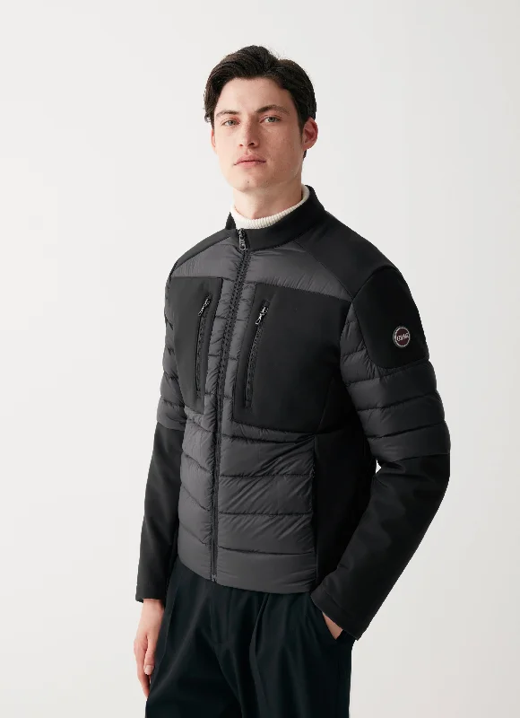 Youthful Street Fashion Quilted Biker Down Jacket in Double Fabric OR1288R 1WQ