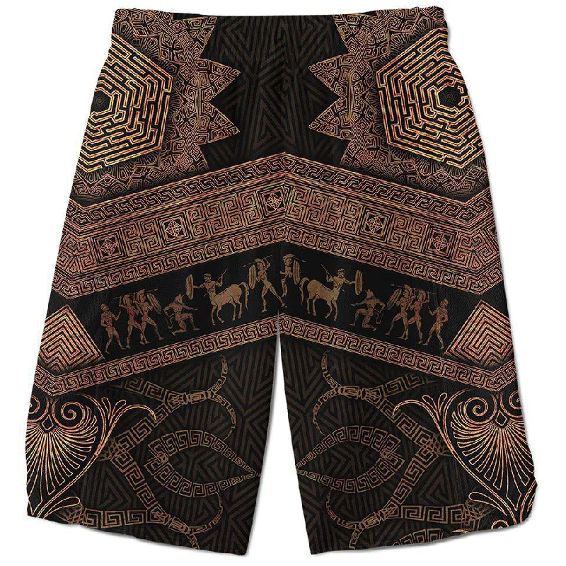 Wearable At Home Or Out Labyrinth Shorts