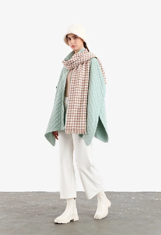 Casual Comfort Zigzag Patterned Solid Outer Jacket