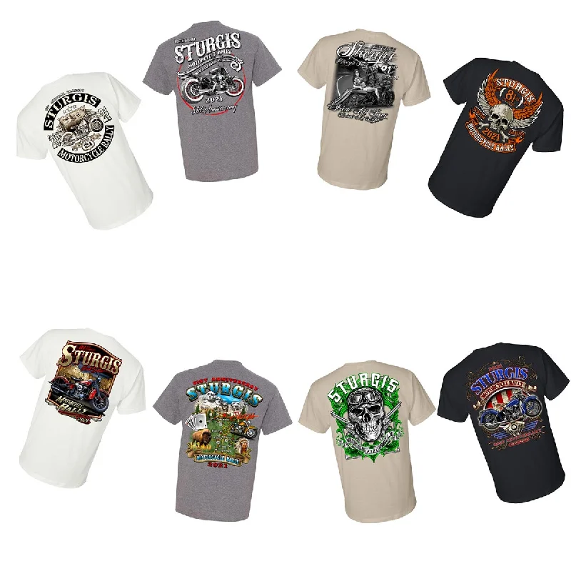New Autumn And Winter Styles Milwaukee Leather XS16008 Men’s 81st ‘Sturgis’ Assorted 4 for $30.00 T-Shirts New Autumn And Winter Styles Milwaukee Leather XS16008 Men’s 81st ‘Sturgis’ Assorted 4 for $30.00 T-Shirts
