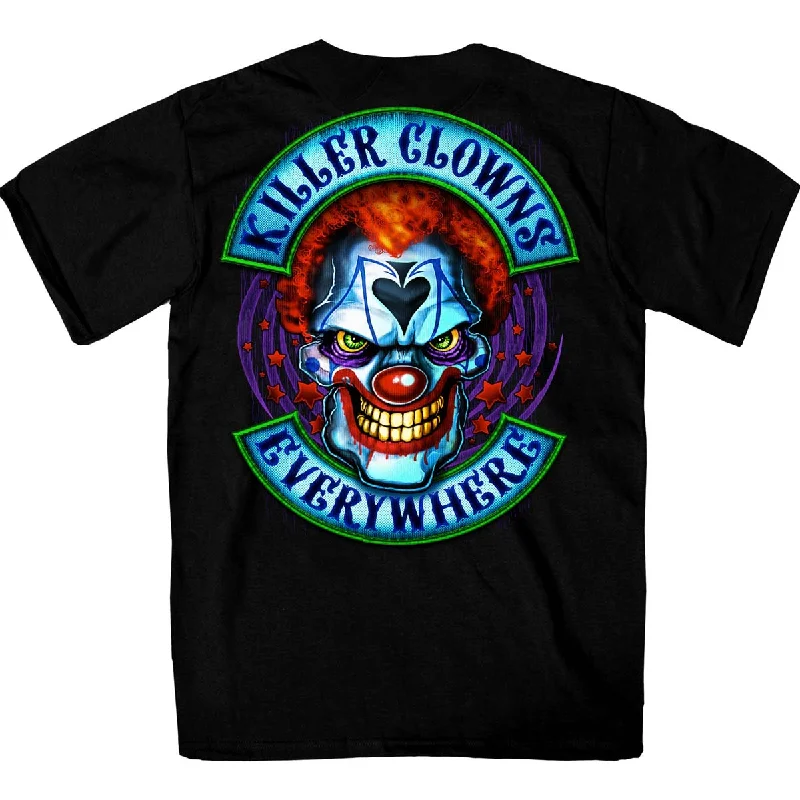 Versatile Items Hot Leathers GMD1518 Men's Black Killer Clowns Double Sided T-Shirt