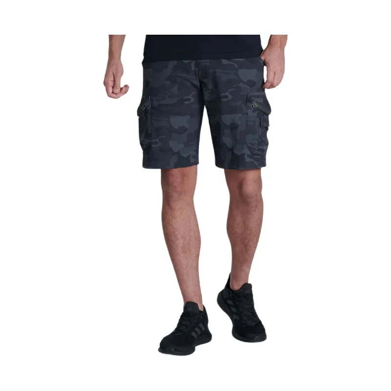 Slightly Flared Design Kuhl Men's Ambush Cargo Short - Grey Camo