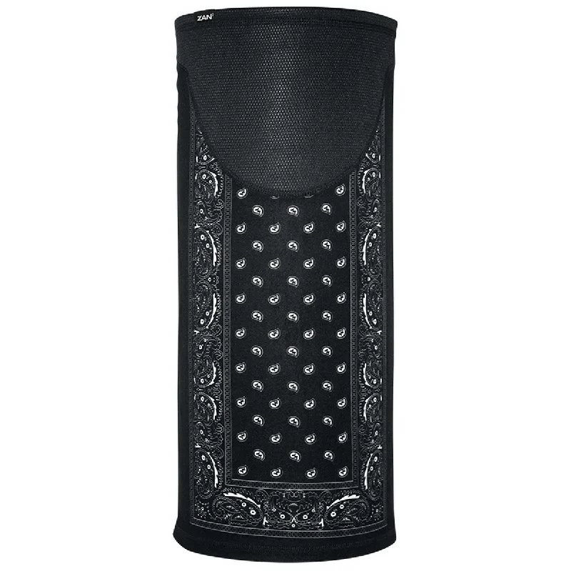 Sporty Wear ZanHeadgear TW101 Motley Tube Wind Proof SportFlex Series Black Paisley