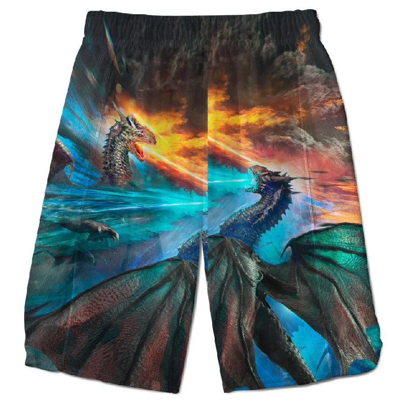Soft Clothing Fire and Ice Dragons Shorts