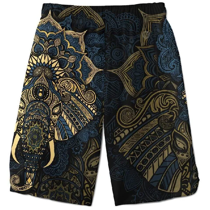 Classic Items Elephant Mandala Shorts