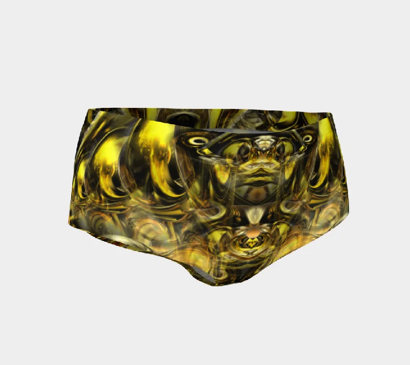 Retro Design GOLDEN ALIEN BOOTY SHORTS