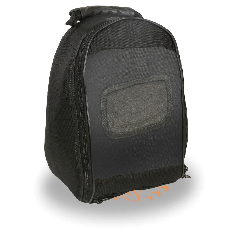 Easy Fashion Milwaukee Leather MP8905 Black Large Textile Magnetic Tank Bag with Carry Handle Easy Fashion Milwaukee Leather MP8905 Black Large Textile Magnetic Tank Bag with Carry Handle
