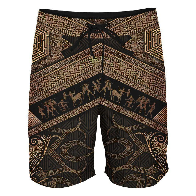 Simple Style Labyrinth Boardshorts