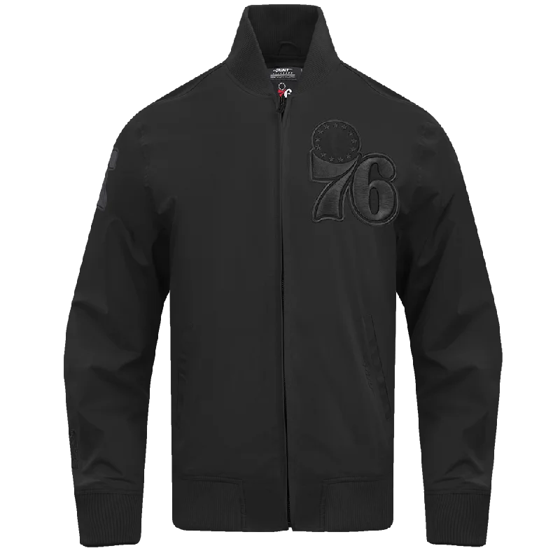 Cozy Pants NBA PHILADELPHIA 76ERS NEUTRAL MEN'S TWILL JACKET (BLACK)