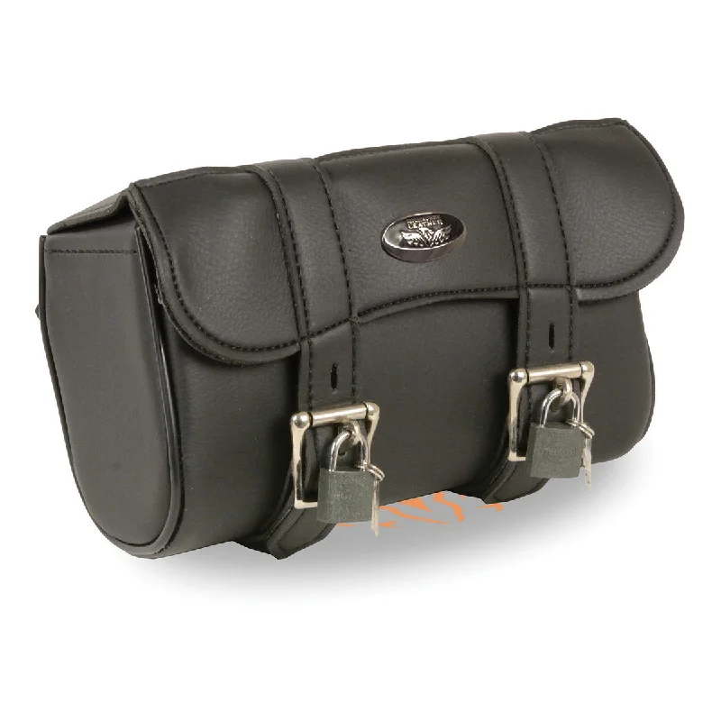 Cozy Apparel Milwaukee Performance SH616BAG Black PVC Small Studded Tool Bag with Key Locks Cozy Apparel Milwaukee Performance SH616BAG Black PVC Small Studded Tool Bag with Key Locks