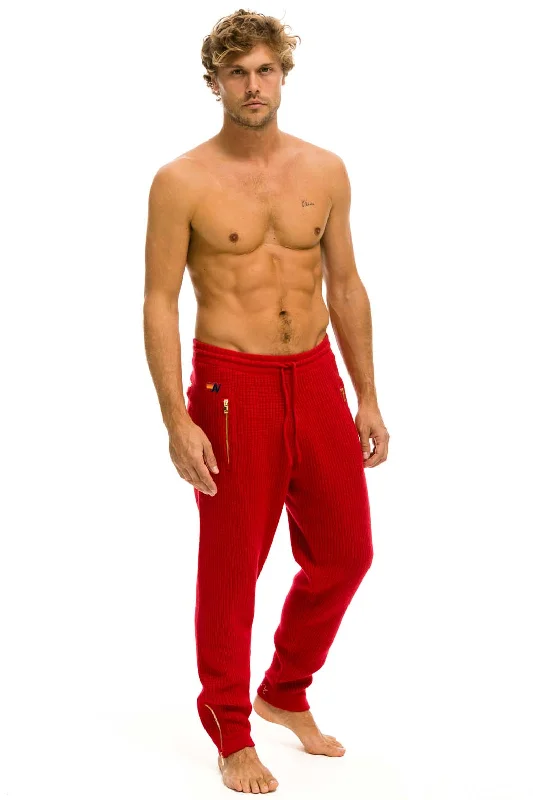 Luxury Fashion MEN'S VINTAGE CABIN CASHMERE SWEATER PANT - CHERRY