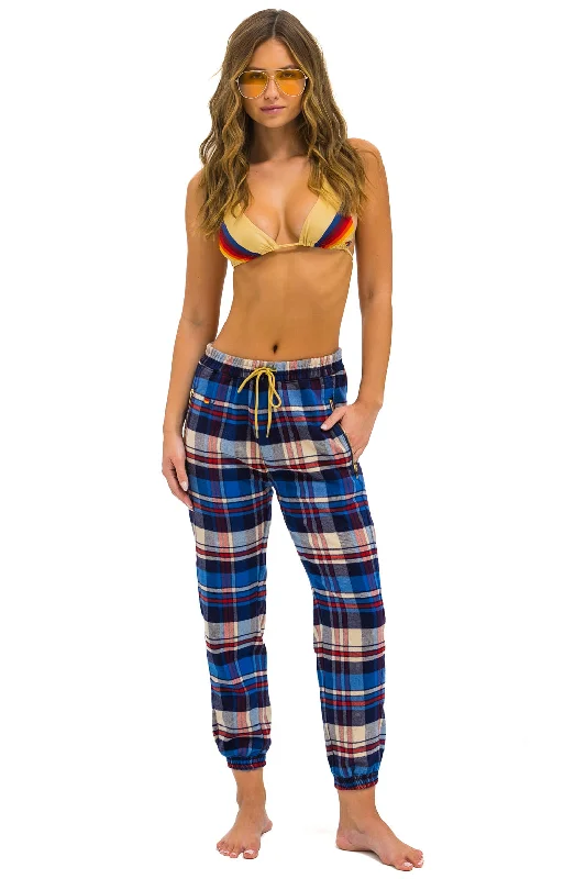 Smart Casuals UNISEX PLAID LODGE PANT - PATRIOT PLAID