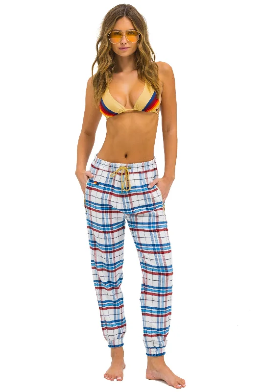 Comfortable Fashion Looks UNISEX PLAID LODGE PANT - MONTAUK PLAID