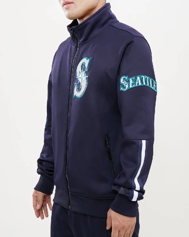 Relaxed Wear MLB SEATTLE MARINERS CLASSIC MEN'S TRACK JACKET (MIDNIGHT NAVY)