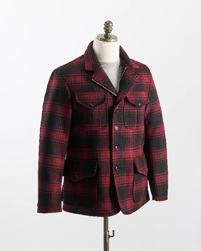 Fashion Elements 7028-Wd Shaved Casentino 'Alligator' Jacket