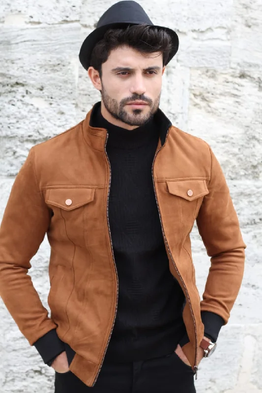 Refreshing Design Carlos Slim-Fit Coat Camel