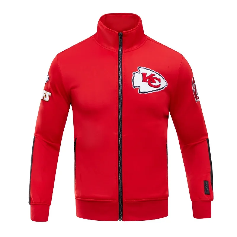 High-end Design NFL KANSAS CITY CHIEFS CLASSIC MEN'S TRACK JACKET (RED)